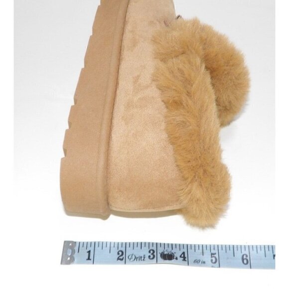 ROUGE HELIUM brown slip on shoes textile & faux fur woman's size 10 NEW, NO TAGS - Picture 9 of 9